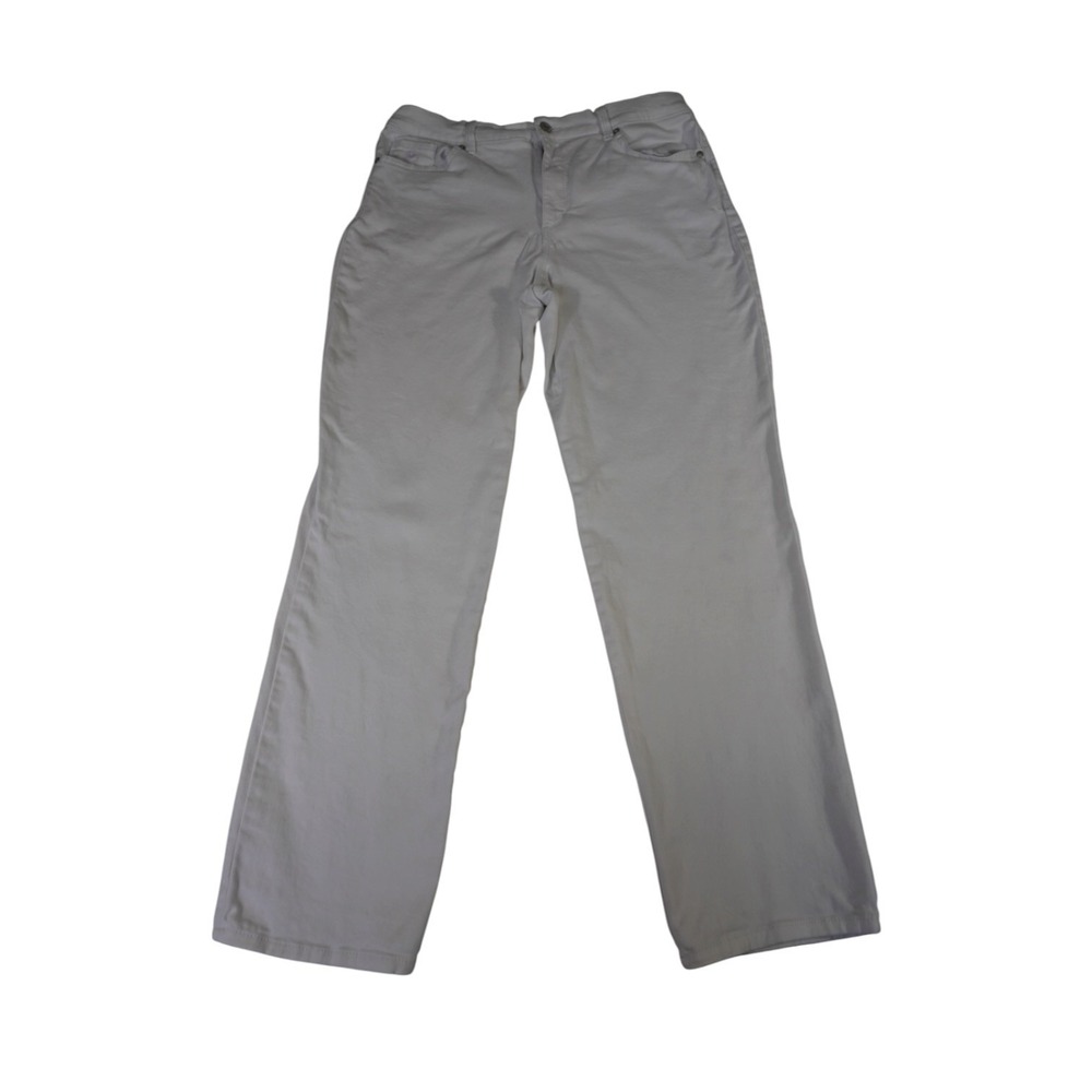 Gloria Vanderbilt Amanda Jeans Womens 12 White Denim 5-Pockets Grunge Streetwear